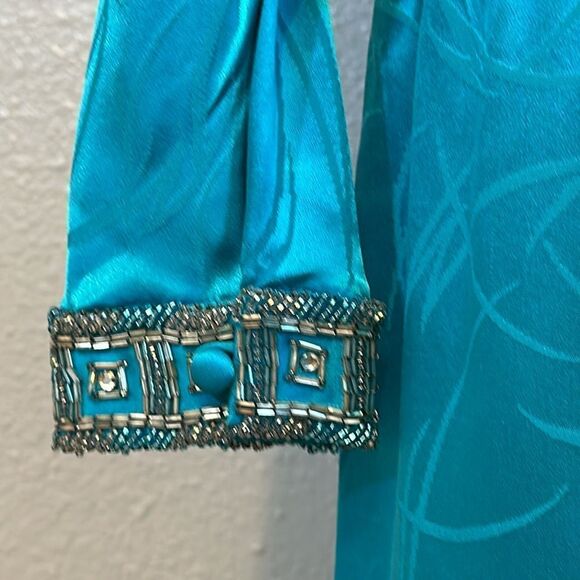 Vintage Francesca of Damon for starington women’s silk midi dress size 10 - Picture 5 of 12